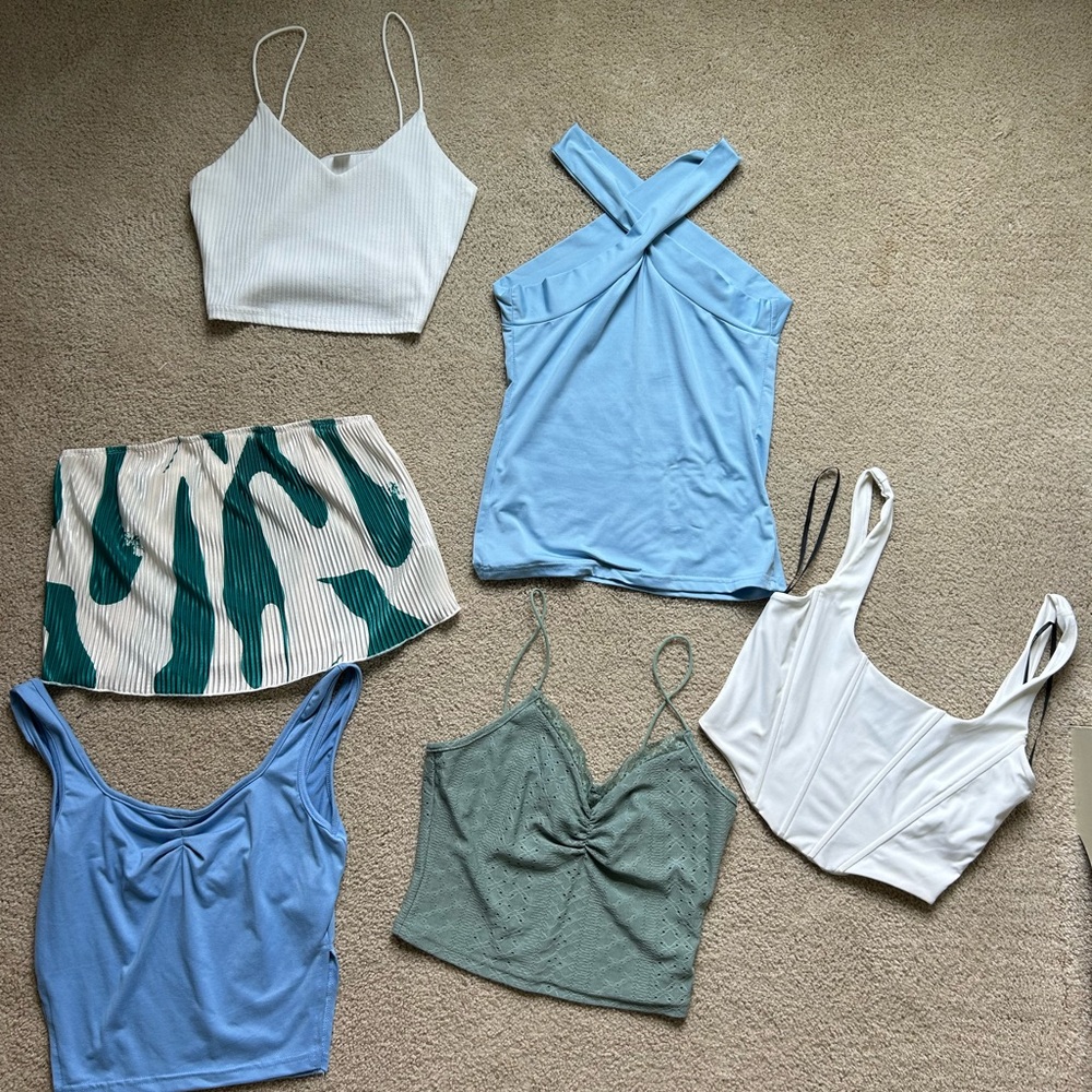 Tank tops and crop tops